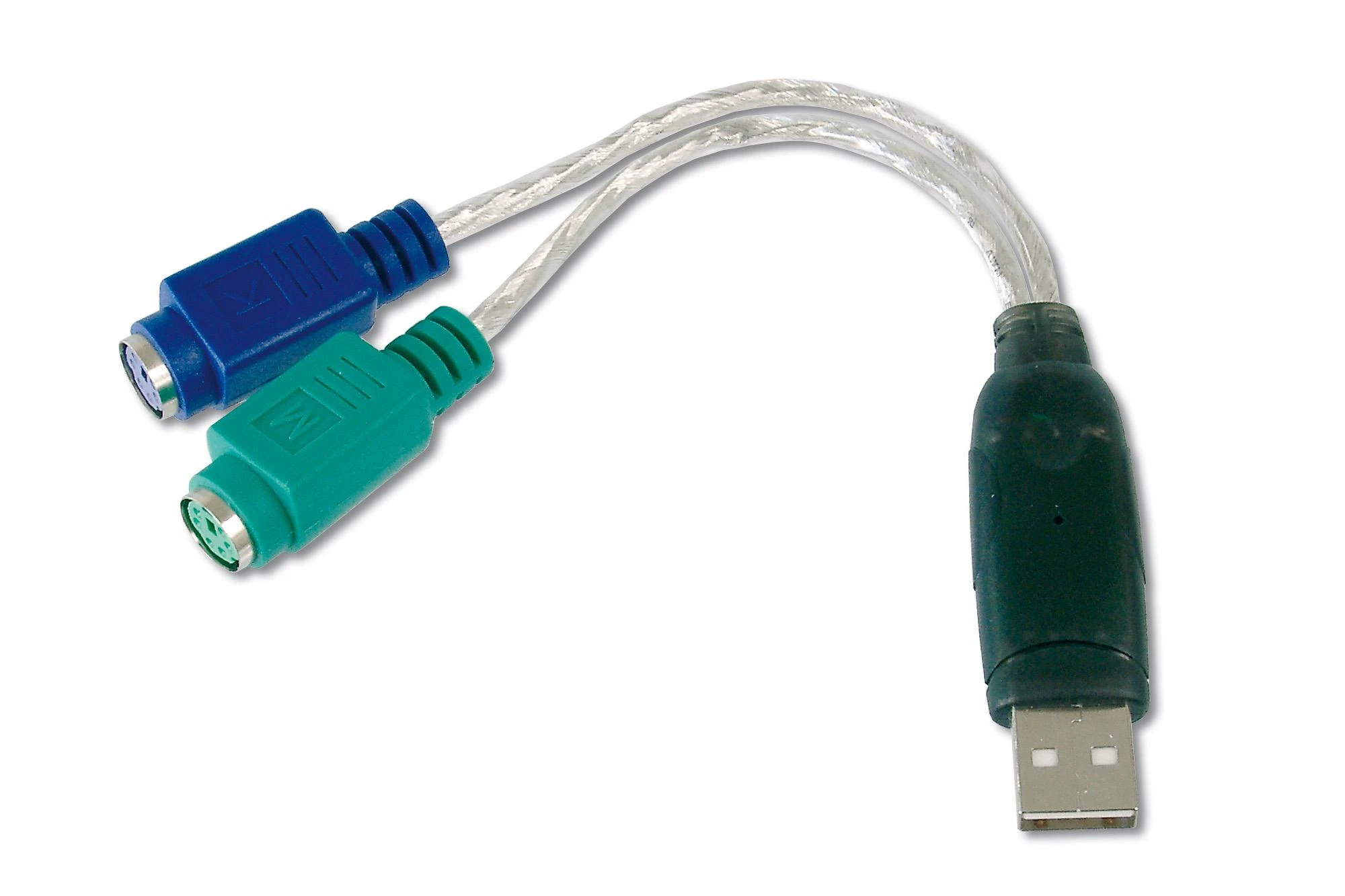 Assmann Electronic DIGITUS USB į PS2 adapteris USB A/M prie 2x Mini-DIN 6/F