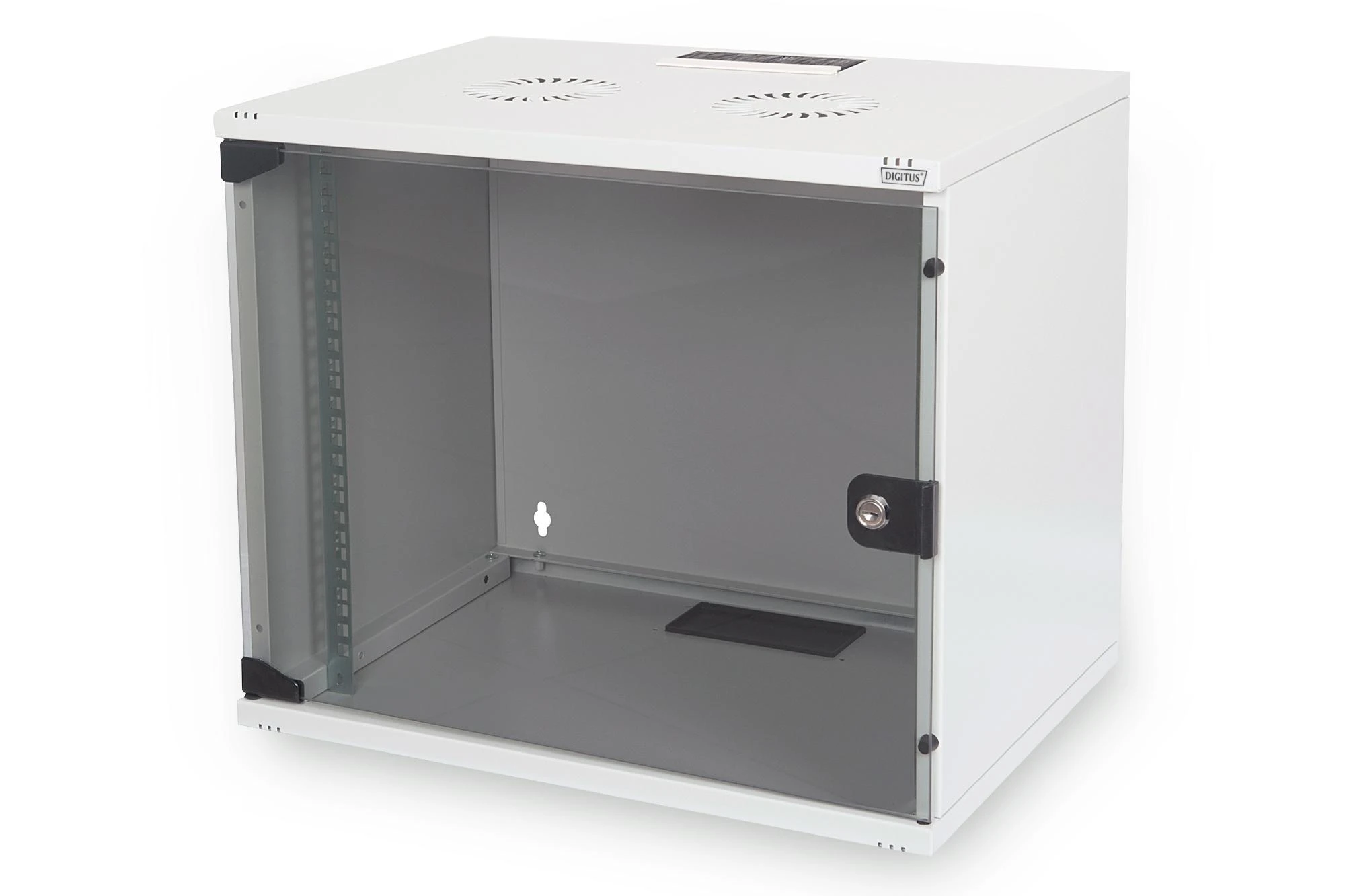 Assmann Electronic Assmann elektroninė DIGITUS sieninė spinta 19 colių 7HE RAL 7035 pilkas nemontuojamas H360mm x B520mm x T400mm be padėklo įsk. 8xsrews