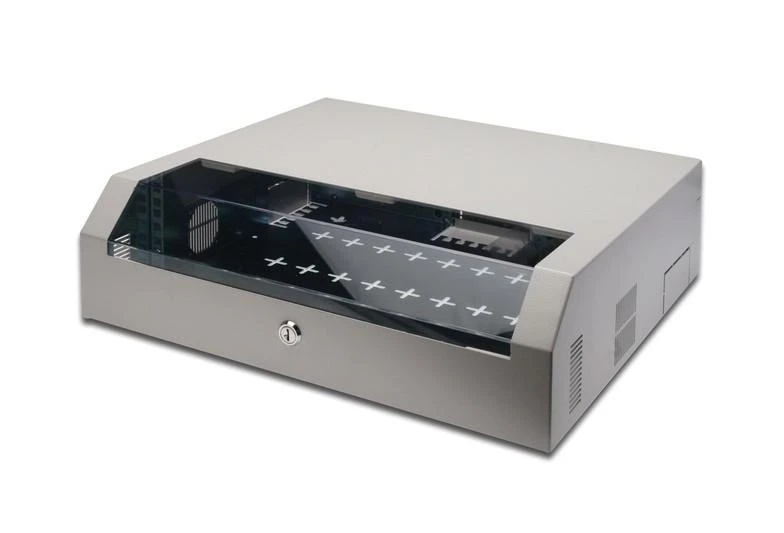 „Assmann Electronic DIGITUS“ sieninė spinta, 19 colių plona, 5U montavimo parinktis, 2U vertikali, 3U horizontali, pilka RAL7035