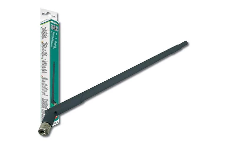 „Digitus“ | Belaidė LAN lazdelinė antena | DN-70105 | Tvirtinama varžtais | Antenos jungties tipas: RP-SMA