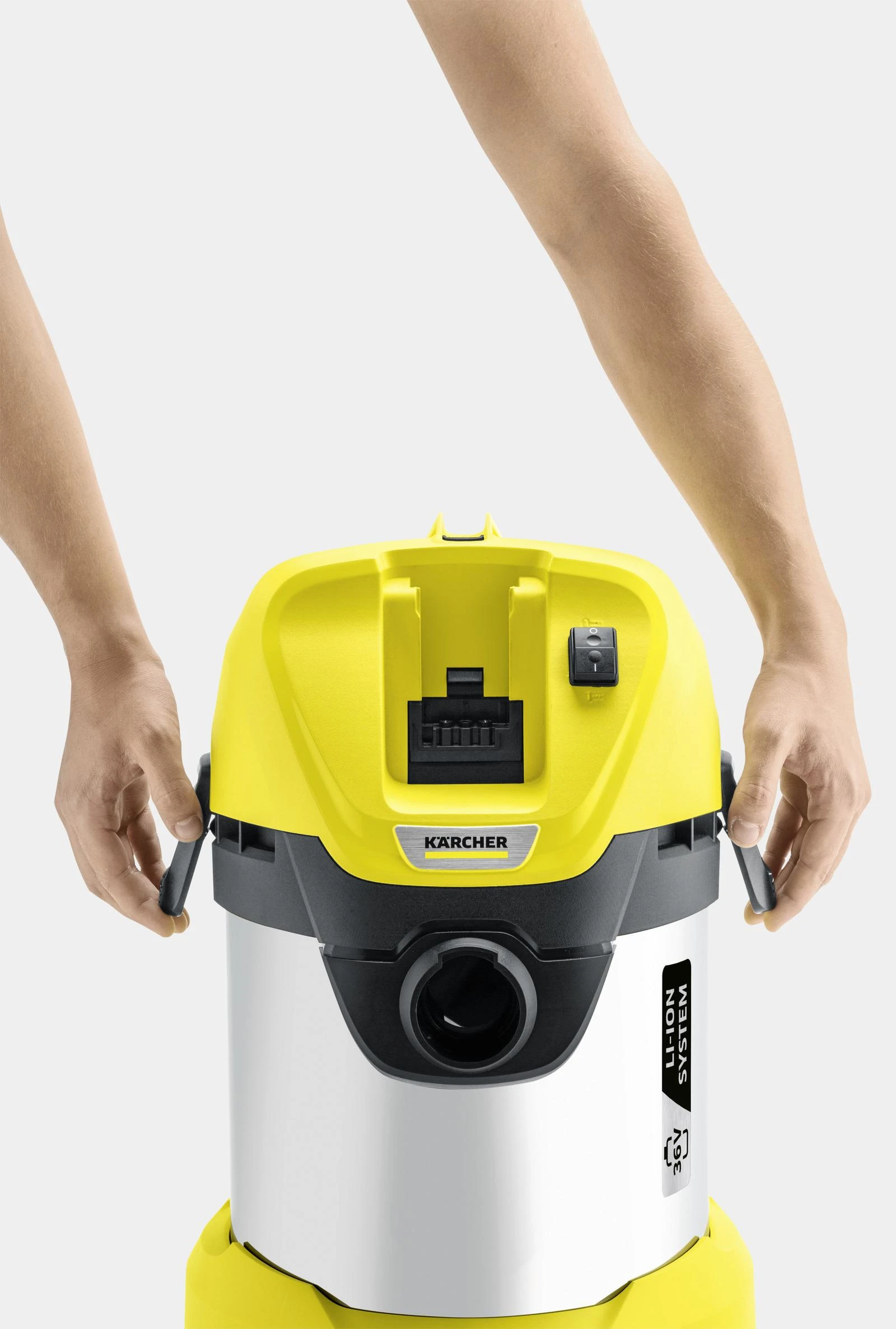 Drėgno ir sauso valymo dulkių siurblys Kärcher WD 3 Battery Premium, be akumuliatoriaus ir kroviklio 1.629-950.0