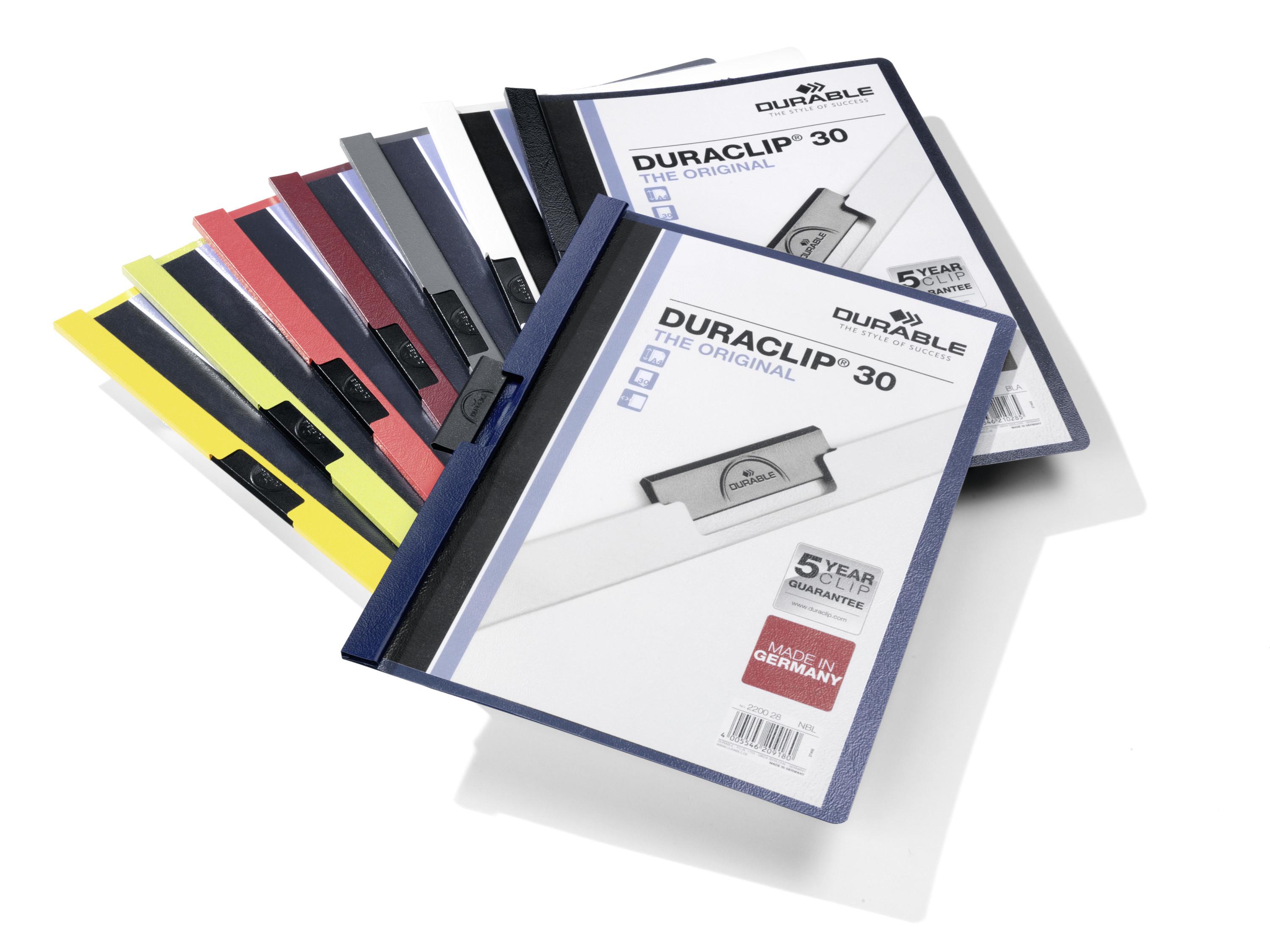 Durable Patvarus 220057 - Įprastas aplankas - A4 - PVC - Antracito spalvos - Pilkas - Matinis - Vertikalus