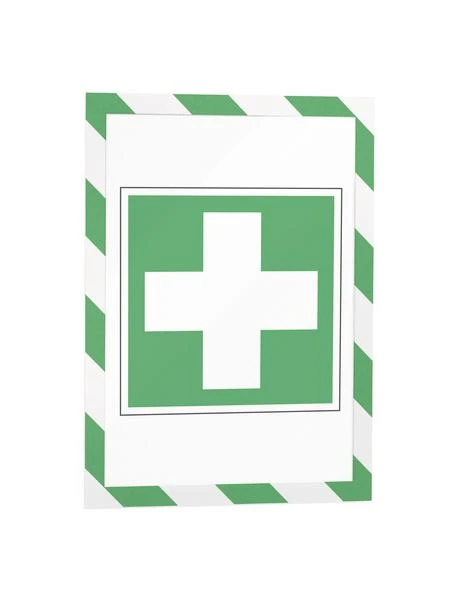 Plakatas Durable DURAFRAME MAGNETIKOS SAUGUMAS A4 5St grUn / baltas