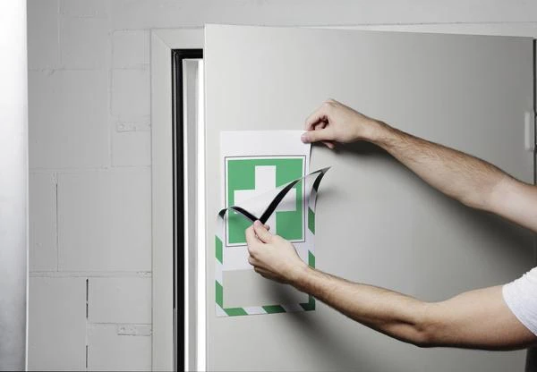 Plakatas Durable DURAFRAME MAGNETIKOS SAUGUMAS A4 5St grUn / baltas
