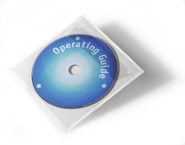 Durable Pocketfix CD / DVD lipni kišenė 10 vienetų