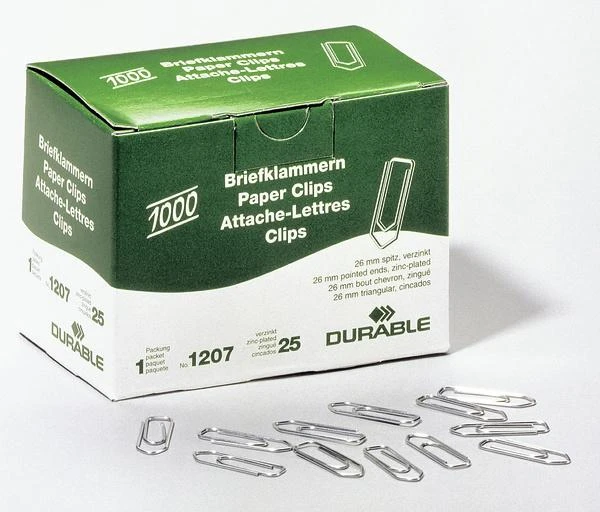 Sąvaržėlės Durable, 26mm cinkuotos 1000vnt.