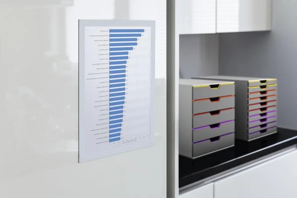 Durable Duraframe A4 baltas magnetinis informacinis rėmelis