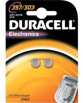 Duracell 303/357 Vienkartinė baterija SR44 Sidabro oksidas (S)