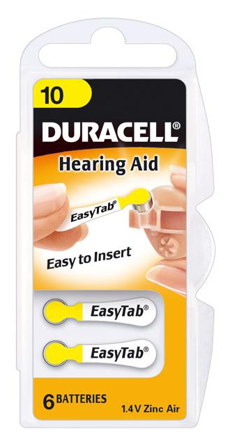 Duracell | A10/DA10/ZL10 | Zinc air cells | 6 pc(s)