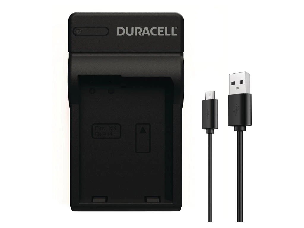 Duracell įkroviklis su USB laidu DRNEL14/EN-EL14