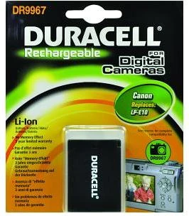 Duracell DR9967 kameros / vaizdo kameros su vaizdo magnetofonu baterija Ličio-jonų (Li-Ion) 1020 mAh