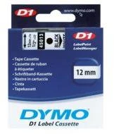 Juostelė DYMO D1 12mm x 7m, vinilinė, juoda ant balto / S0720530 45013