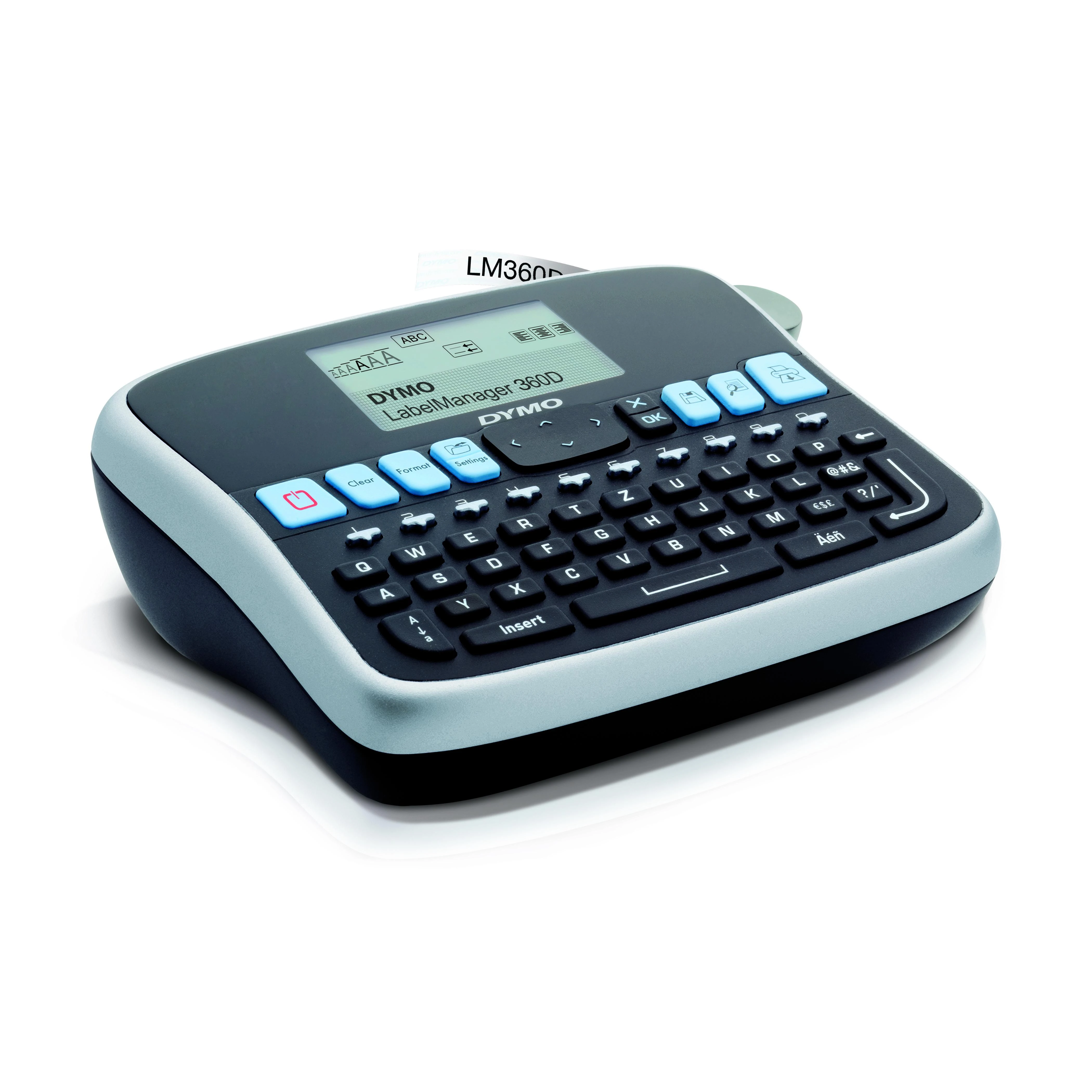 Spausdintuvas DYMO LabelManager 360D;QWERTZ klaviatūra - D1;etiketės iki 19 mm (S0879520)