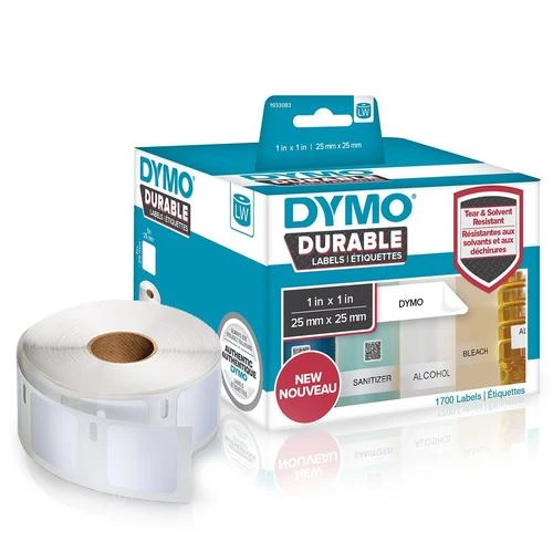 DYMO Ilgalaikės pramoninės Etiketės 25 x 25mm / (1933083/2112286)