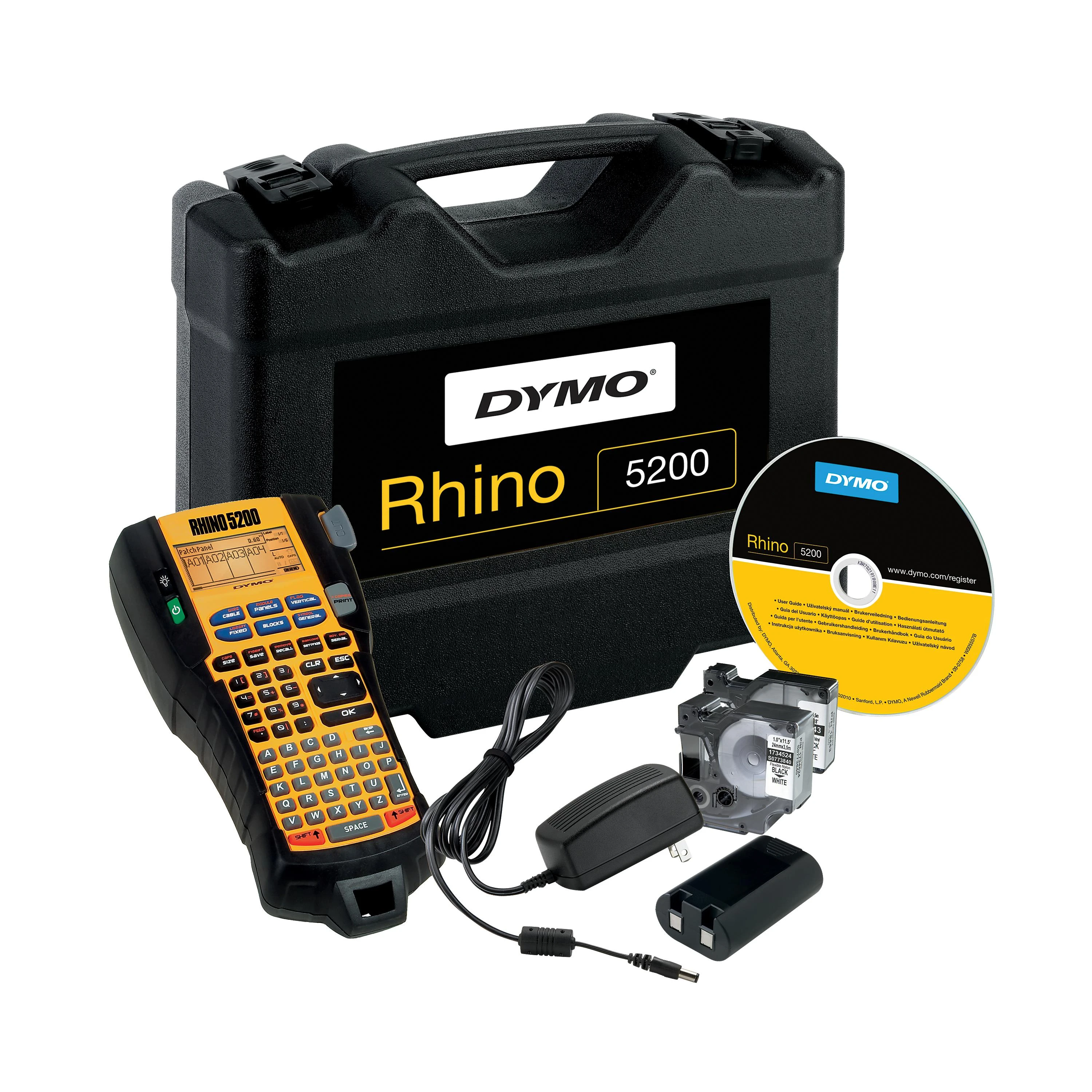 DYMO RHINO 5200 Kit etikečių spausdintuvas Perkėlimas terminiu būdu 180 x 180 DPI ABC