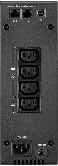 Nepertraukiamo maitinimo šaltiniai  Eaton 1200VA/750W UPS, line-interactive, DIN 4+4