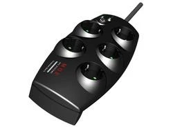 Eaton PB6D viršįtampių ribotuvas 6 AC išvestis(ys / čių) 220 - 250 V Juoda, Balta 1,5 m
