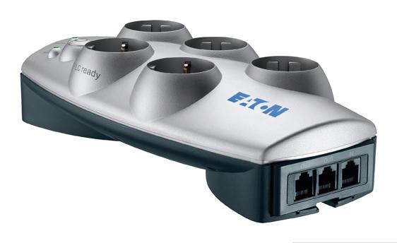 Eaton PB6TUD viršįtampių ribotuvas 6 AC išvestis(ys / čių) 220 - 250 V Juoda, Balta 1,5 m