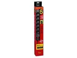 Eaton PS6TD viršįtampių ribotuvas 6 AC išvestis(ys / čių) 220 - 250 V Juoda, Balta 1 m
