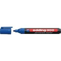 Permanentinis žymeklis Edding 300, apvaliu galiuku, 1,5-3mm, mėlynos spalvos
