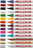 Žymeklis Edding 750 lako pagrindu, apvaliu galiuku, 2-4mm, rožinės spalvos