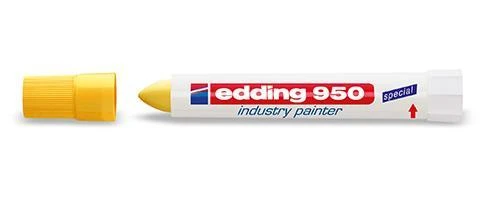 Žymeklis industrinis Edding 950, geltonos spalvos