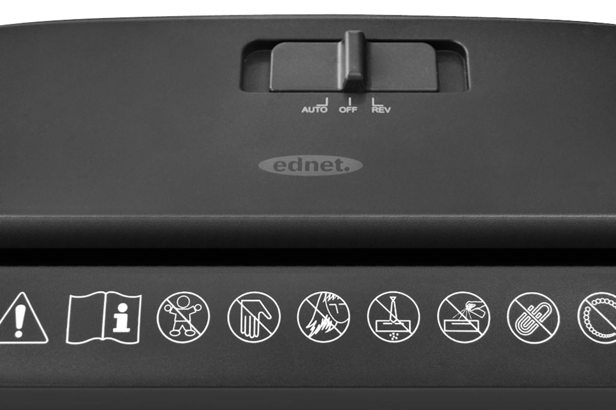 Ednet Popieriaus Smulkintuvas S5 be CD/DVD/kreditinės kortelės lizdo, Pjūvio dydis: 8 mm, pjovimo talpa: 5 lapai, Dėžės talpa: 7 litrai 91604