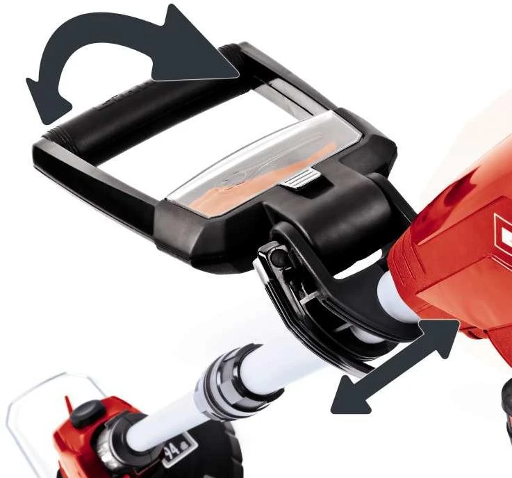 Akumuliatorinė žoliapjovė Einhell GE-CT 18 Li Power X-Change (240mm pjovimo plotis, 20 plastikinių peiliukų, be akumuliatoriaus ir kroviklio)