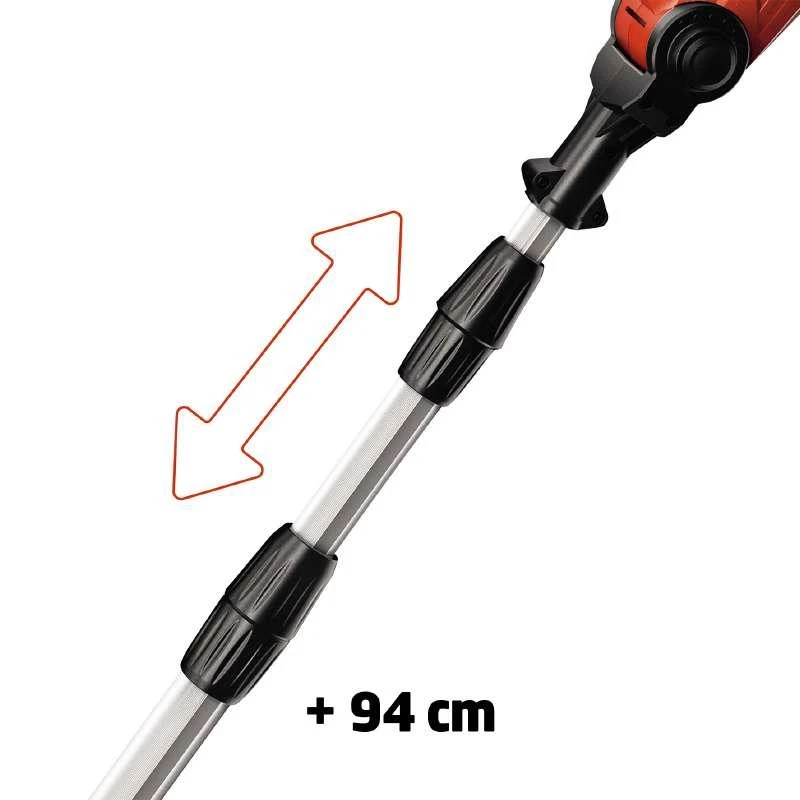 Akumuliatorinė aukštapjovė - gyvatvorių žrklės Einhell GE-HC 18 LI T Kit