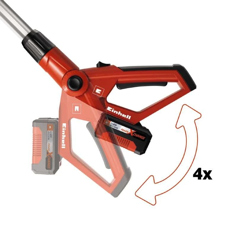 Akumuliatorinė aukštapjovė - gyvatvorių žrklės Einhell GE-HC 18 LI T Kit