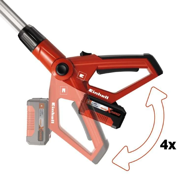 Akumuliatorinė aukštapjovė - gyvatvorių žrklės Einhell GE-HC 18 LI T Kit