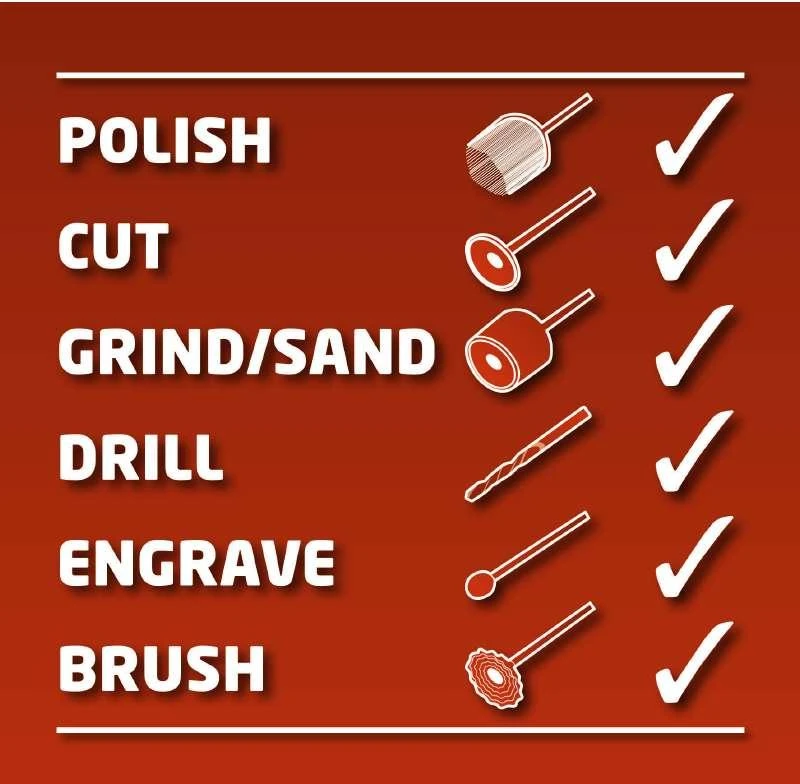 Graviravimo- šlifavimo komplektas Einhell TH-MG 135/1