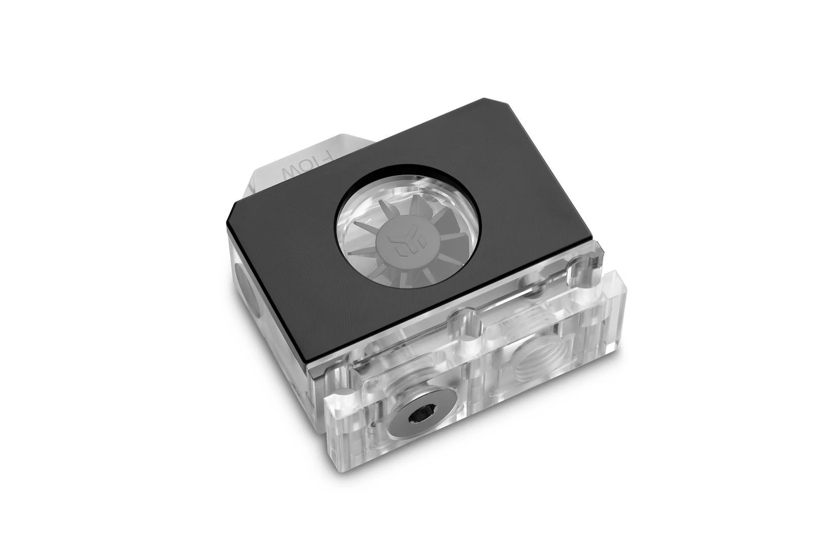 Ek Water Blocks Ek Vanduo Blocks EK Vanduo Blocks EK-Quantum skaliarinis srauto matuoklis, iš viršaus į apačią, D-RGB, juodas