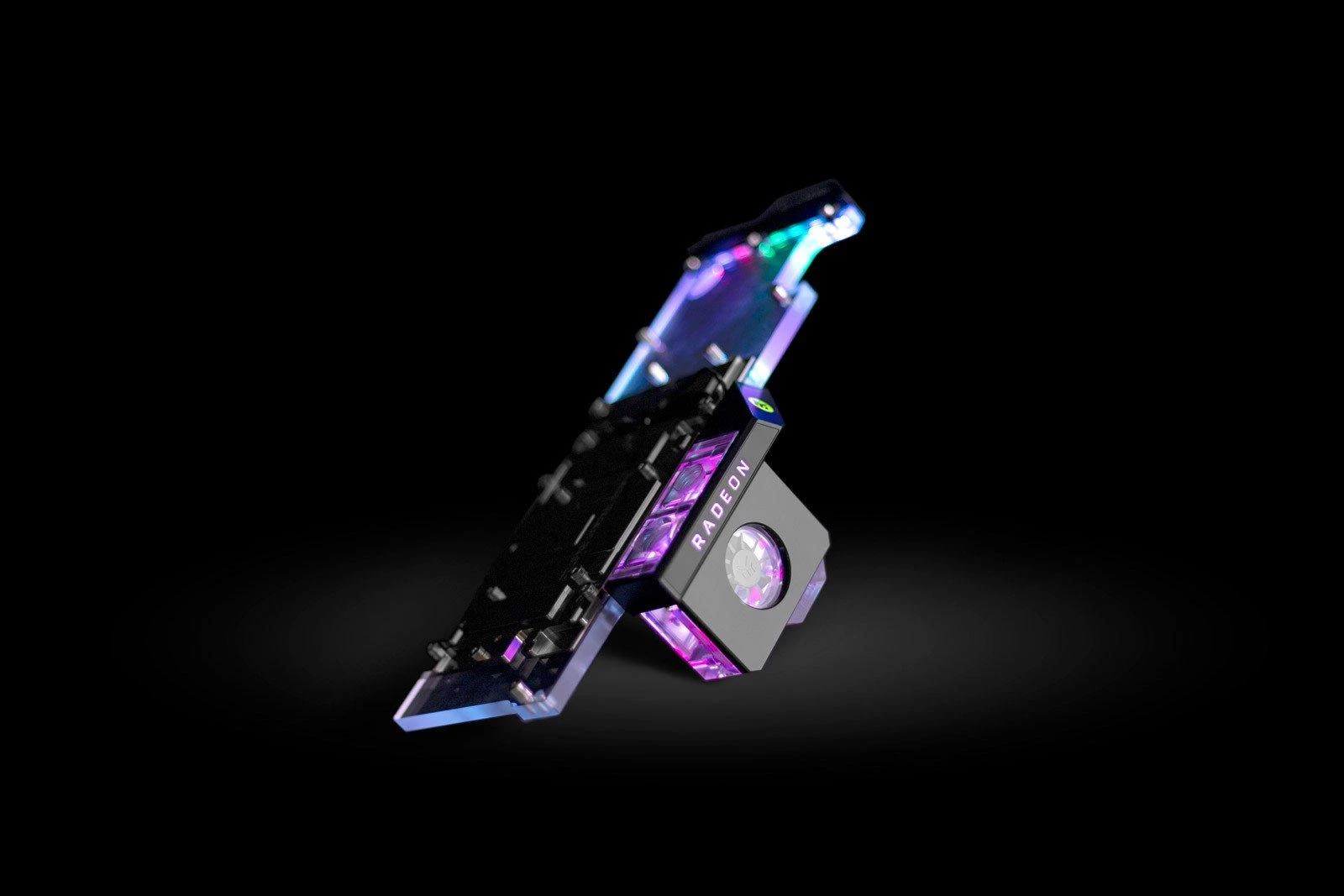 Ek Water Blocks Ek Vanduo Blocks EK Vanduo Blocks EK-Quantum skaliarinis srauto matuoklis, iš viršaus į apačią, D-RGB, juodas