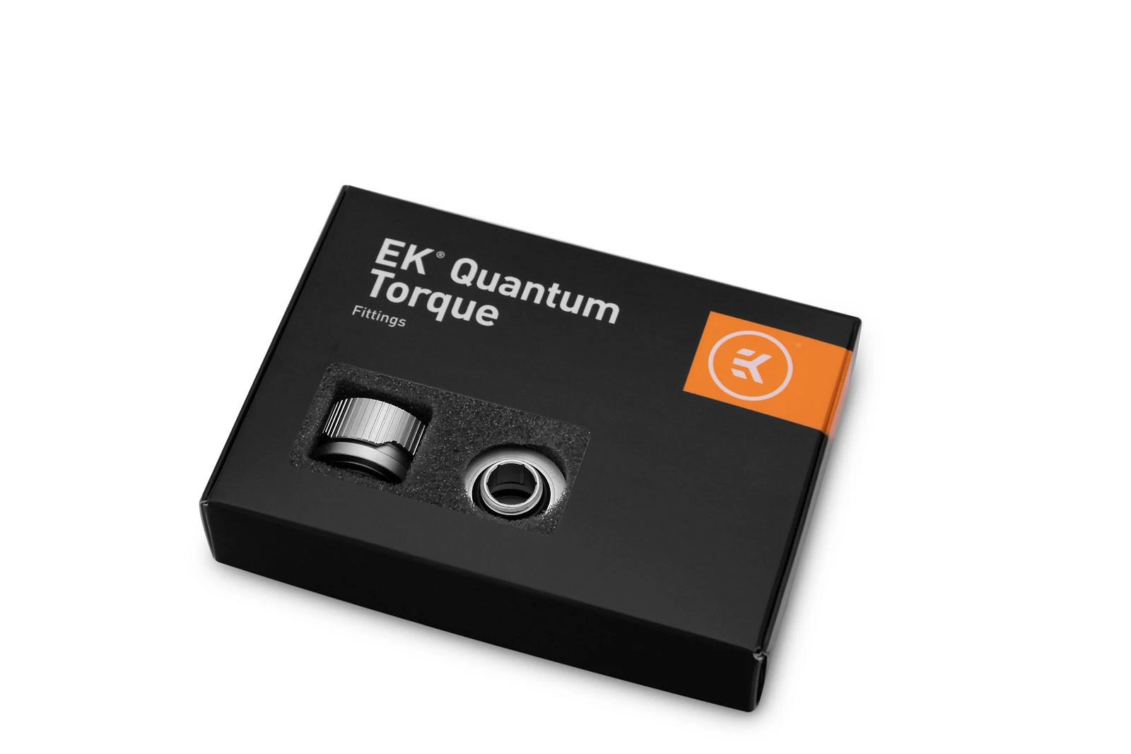 Ek Water Blocks Ek Vanduo Blocks EK Vanduo blokai EK-Quantum Torque HDC 16 colių, 6 vnt. pakuotė, satino titano spalvos