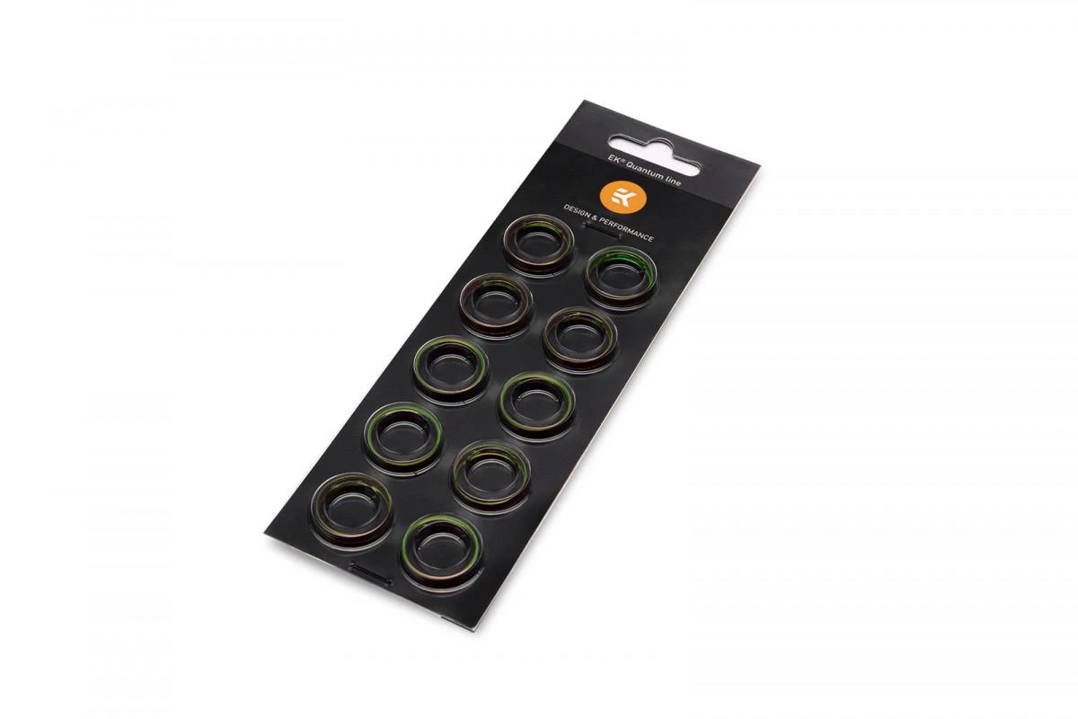 Ek Water Blocks EK Vanduo Blocks EK-Quantum Torque Color Ring 10-Pak STC 10/16 - žalia