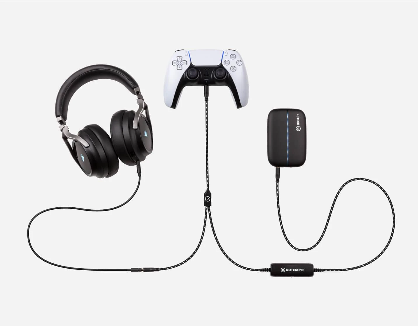 Elgato | Chat Link Pro | 3,5 mm moteriška jungtis; 3,5 mm jungties kištukas | Juodas