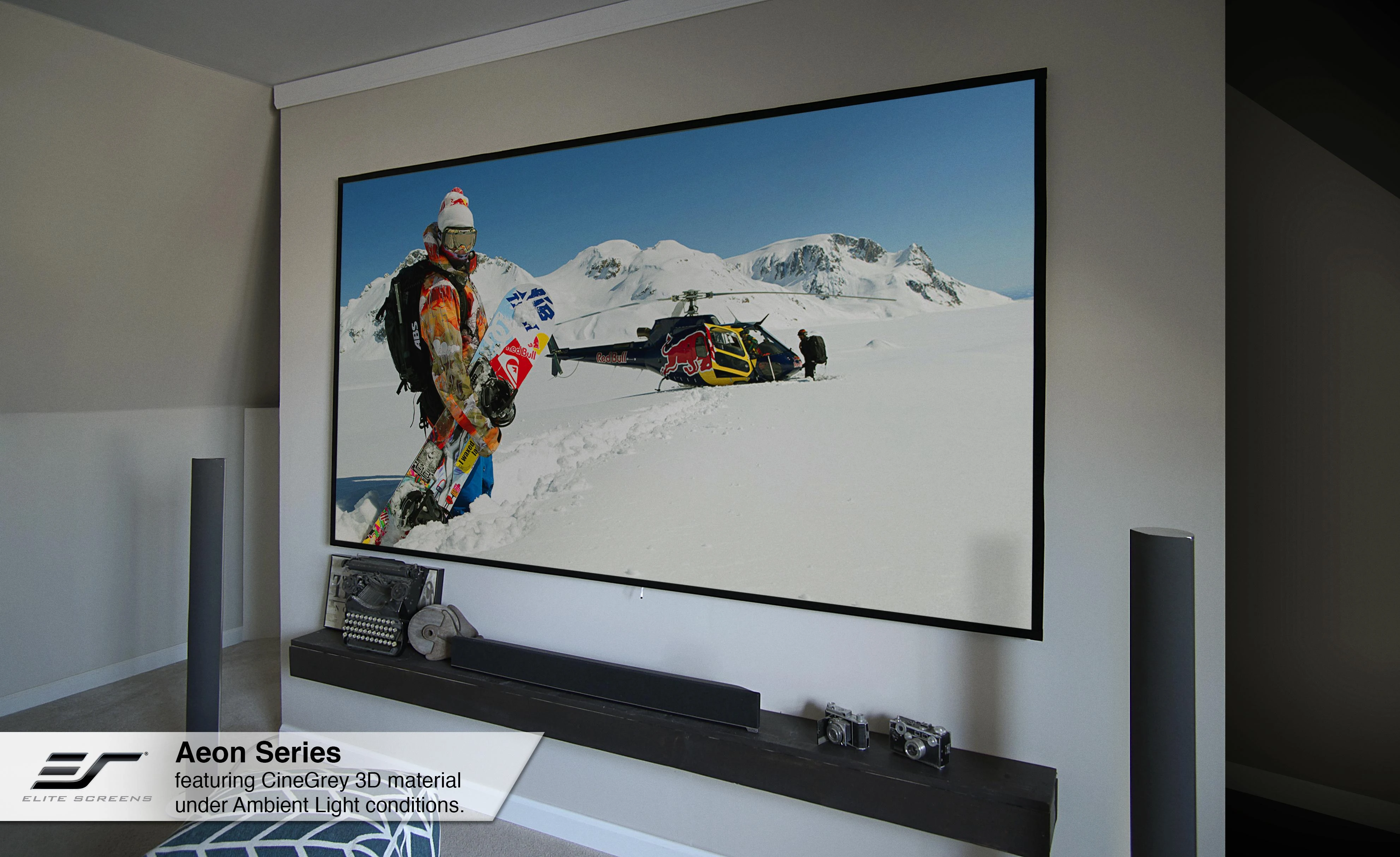 Elite Screens | Projektoriaus ekranas | AR100WH2 | Įstrižainė 100" | 16:9 | Matomo vaizdo plotis (W) 221.74 cm