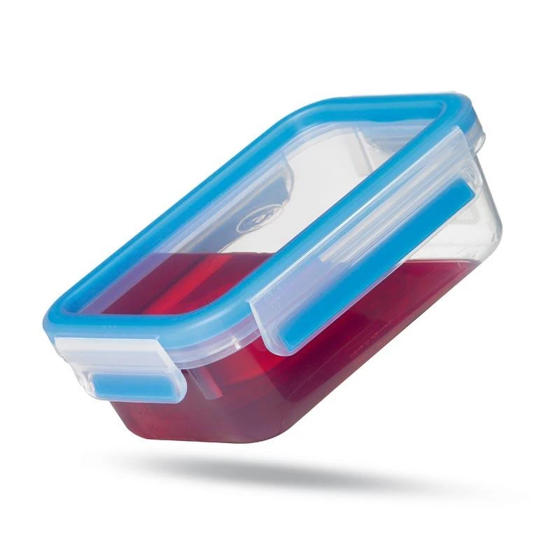 Emsa Food Clip&Close 508567 3p rinkinys skaidrus/mėlynas