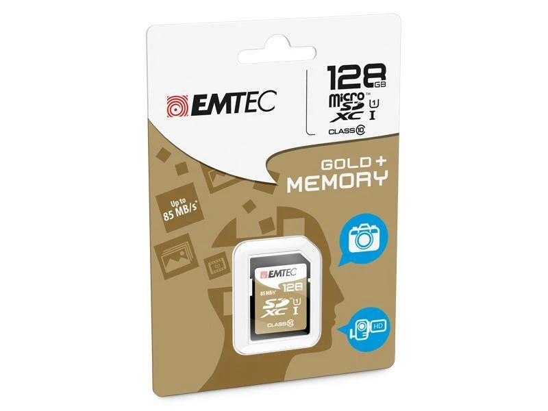 Emtec 128GB microSD kortelė originalioje pakuotėje