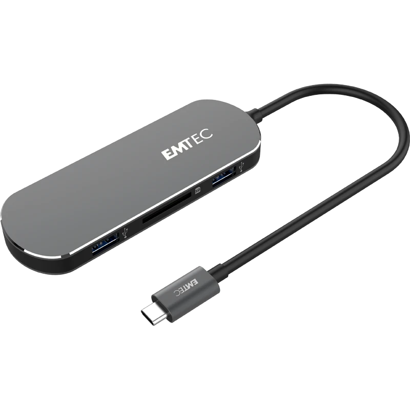 Emtec 6in1 USB-C stotis / replikatorius (ECHUBT650C)