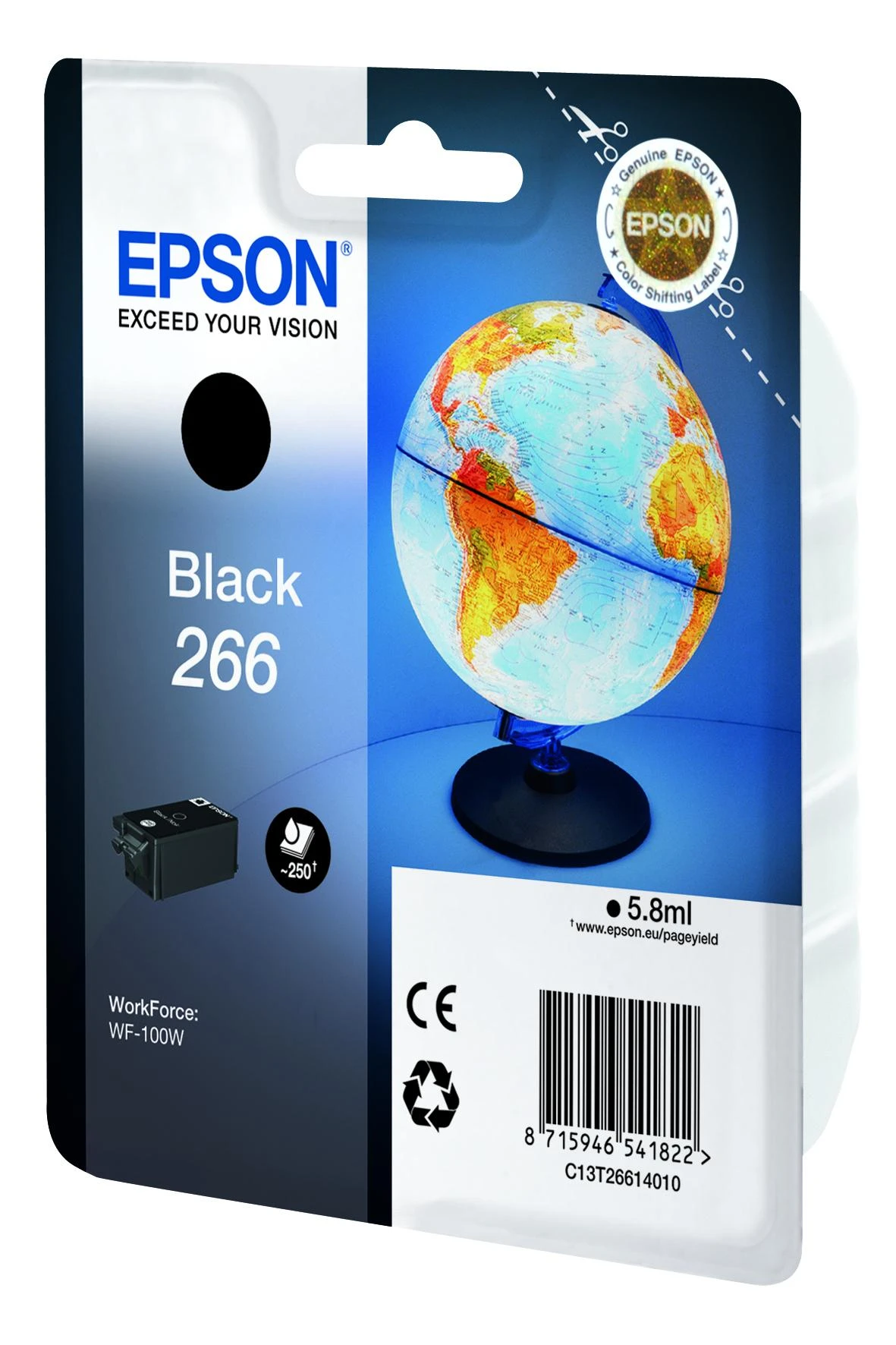 Epson 266 BK Ink Cartridge | Ink | Juodas