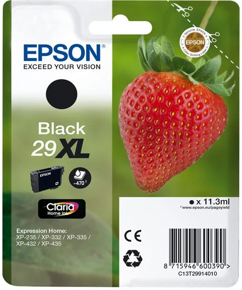 Epson Strawberry 29XL K Originalus Juoda 1 vnt
