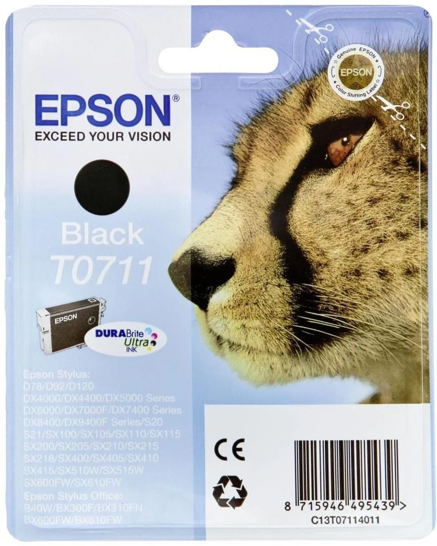Epson T0711 Originalus Juoda 1 vnt