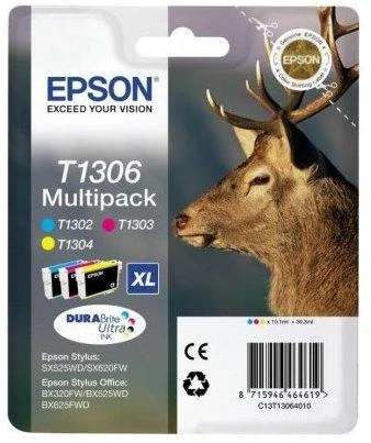 Epson rašalo T1306 rašalo CMY rinkinys (T1302 + T1303 + T1304) (C13T13064012)