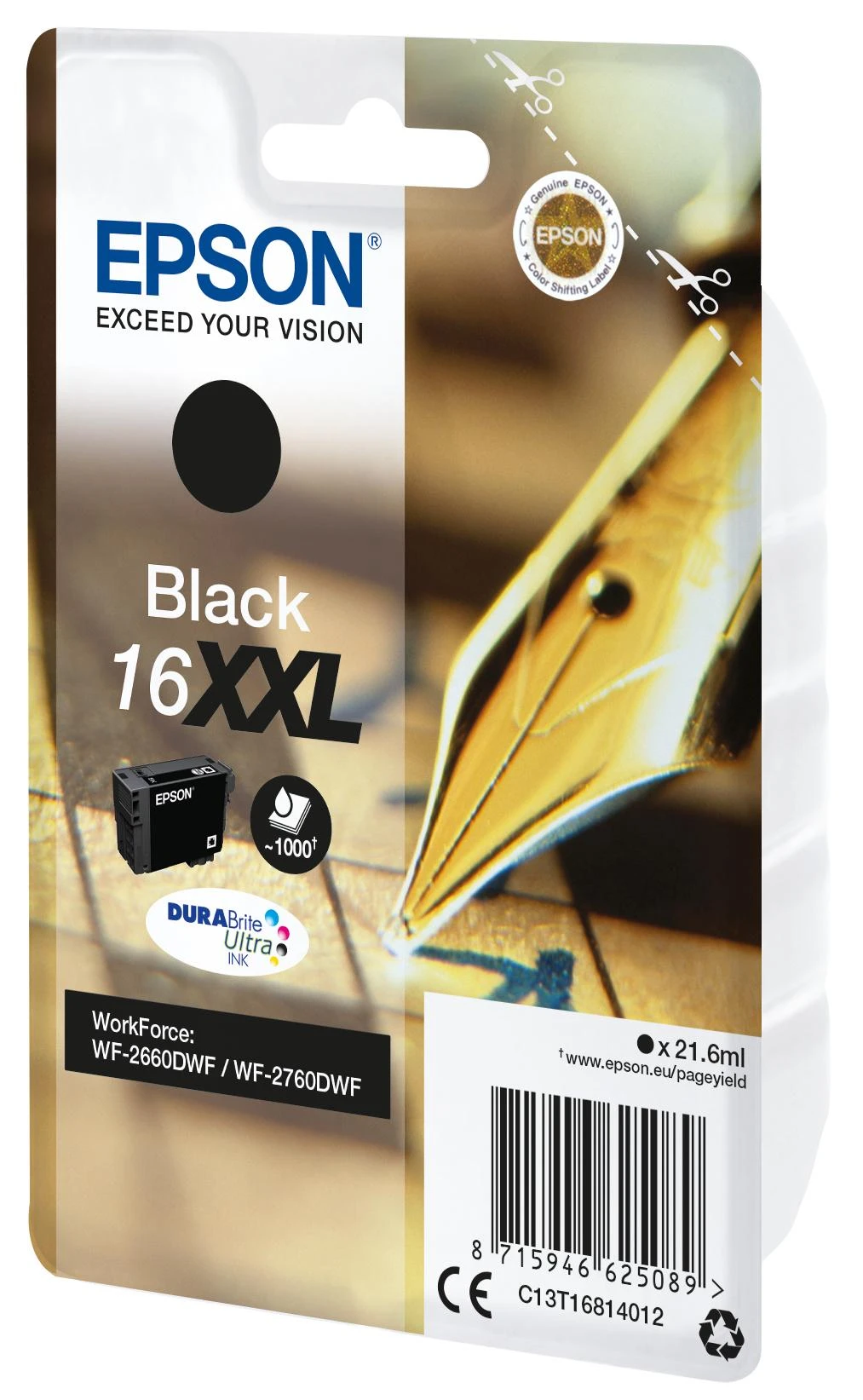 Tusz Epson 16XXL (juodas)