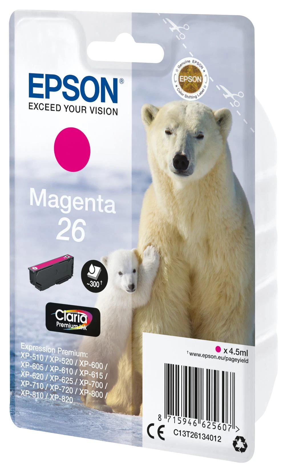 Epson T2613 (26) (C13T26134012), purpurinė kasetė
