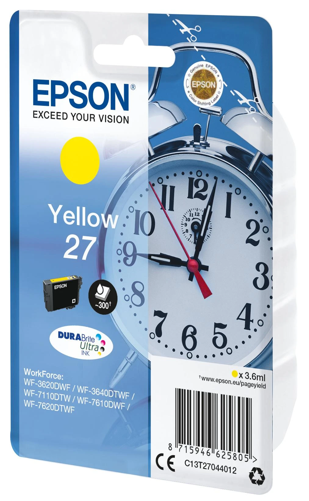 Epson Cartridge C13T27044012 rašalas, Geltona