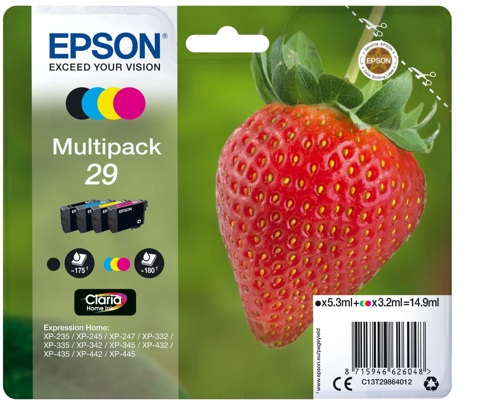 Epson Multipack 4 spalvų 29 Claria Home Ink