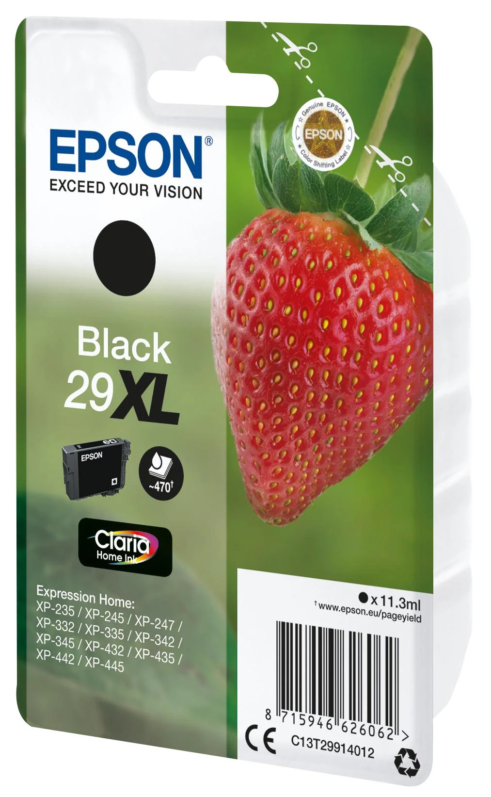 Epson No.29XL (C13T29914012), juoda kasetė